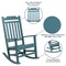 Flash Furniture Winston All-Weather Rocking Chair in Teal Faux Wood JJ-C14703-TL-GG - alternate 6